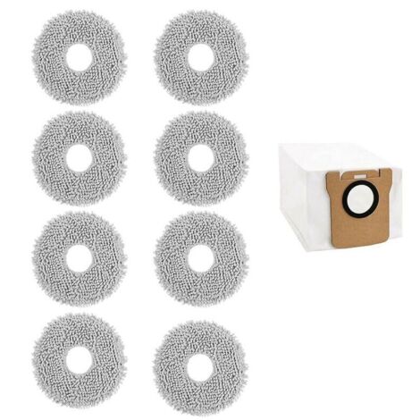 Juego de 8 almohadillas lavables para fregona para aspiradora robot L10S Ultra L10 Ultra / Pro (1/4)