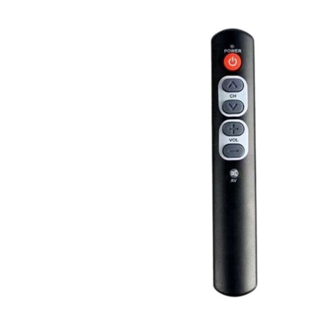 Mando a distancia inteligente con aprendizaje automático y 6 botones grandes para TV, decodificador, DVD y VCR. (1/4)