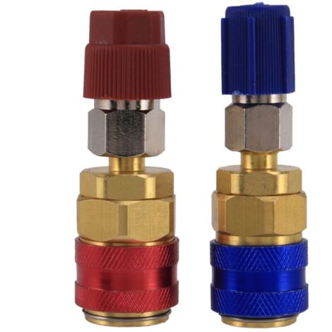 Adaptador de expansión lateral para conectores de refrigerante R134A de alta y baja presión, accesorios para aire acondicionado automotriz. (1/4)