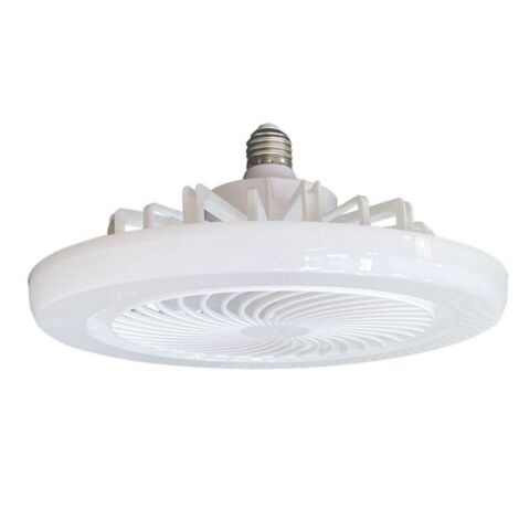 Ventiladores de techo con luz y mando a distancia, ventiladores empotrables, modernos, sin aspas y de perfil bajo para dormitorio. (1/4)
