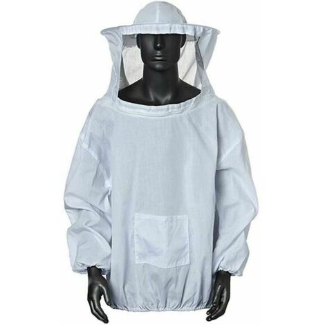 Ropa de apicultura, indumentaria profesional para apicultores, equipo de apicultura, camiseta a prueba de abejas con capucha (1/4)