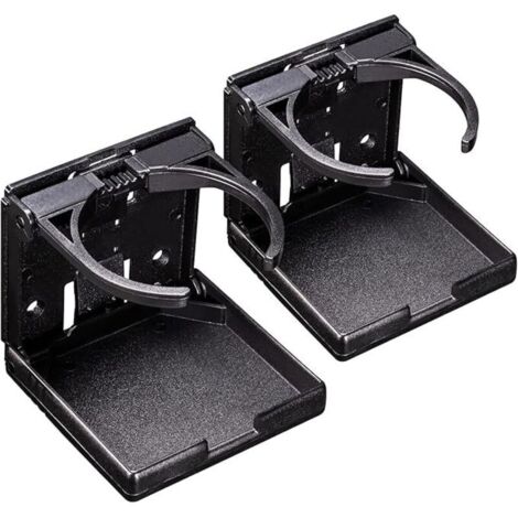 Paquete de 2 portavasos plegables y ajustables, aptos para la mayoría de tamaños de vasos, botellas, frascos y otros recipientes para vasos en coches, camiones, autocaravanas y furgonetas. (1/4)