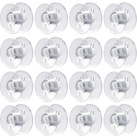 60 bobinas de hilo para máquinas de coser, bobinas de plástico para máquinas de coser, compatibles con Brother, Singer, Kenmore, Janome y la mayoría de las máquinas de coser. (1/4)