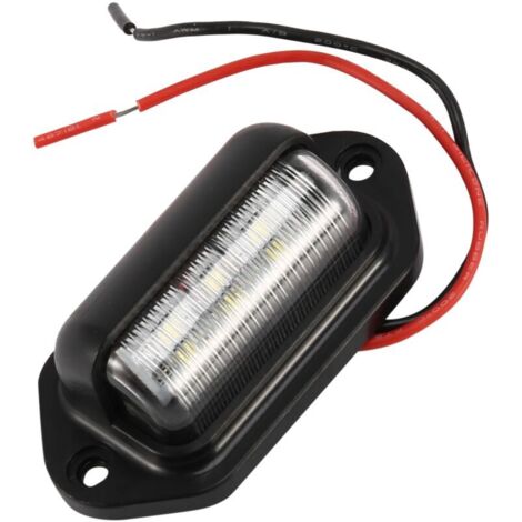 Luz LED impermeable para matrícula trasera, ideal para remolques, vehículos recreativos, camiones y embarcaciones. (1/4)