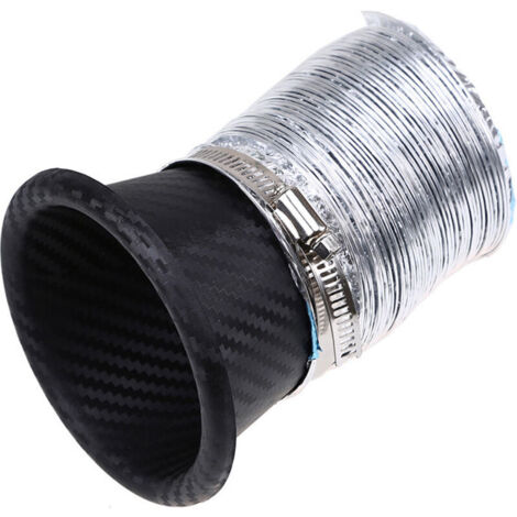 Kit de mangueras de admisión de aire para coche, mangueras de admisión de aire turbo universales, 1 pieza para parachoques delantero, kit de entrada de aire tipo embudo para coche, manguera de admisió (1/4)