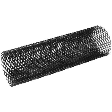 Parrilla universal para coche de 40x13 pulgadas, de metal, con forma de hoja romboidal y orificio de 8x16 mm. (1/4)