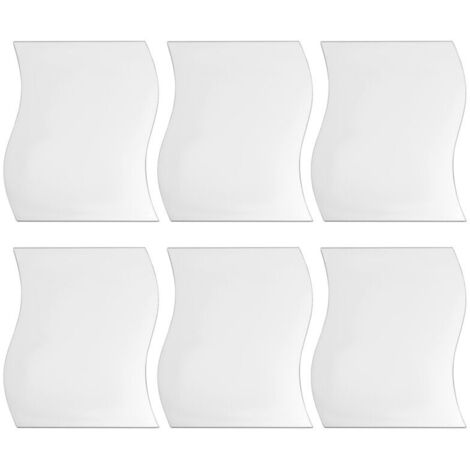 pegatinas cuadradas de espejo para pared con diseño plateado, murales de pared estilo decoración para habitaciones infantiles. (1/4)