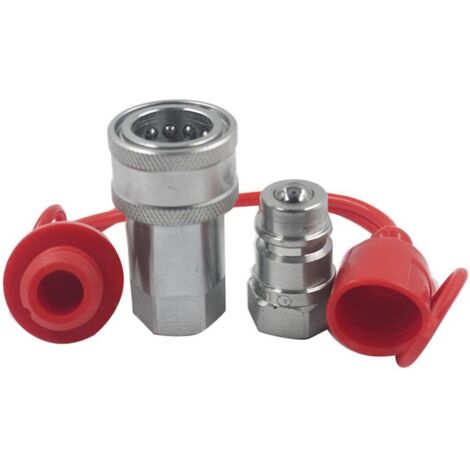 -S4-04 Acoplamiento rápido hidráulico ISO5675 de 1/2" NPT para tractor (1/4)
