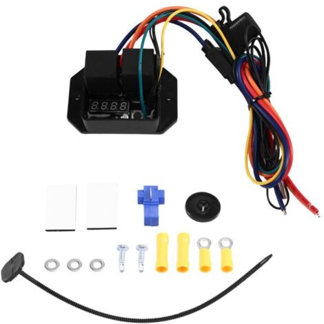Kit de ventilador térmico eléctrico digital con rango de temperatura ajustable (1/4)
