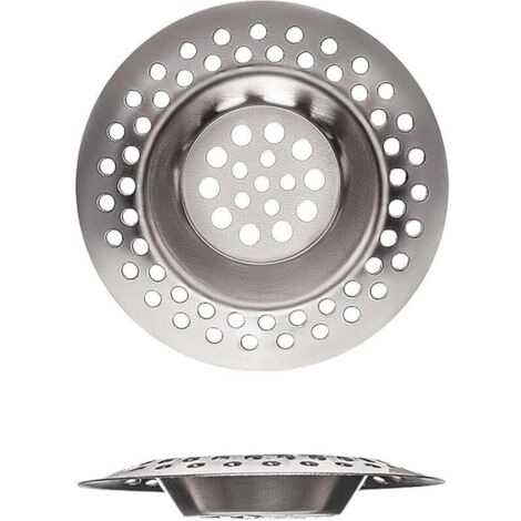 Juego de 2 coladores de acero inoxidable para fregadero de cocina y baño, lavadero, fregadero y otros orificios de drenaje, utensilios de cocina, ideal para utensilios de cocina (7 c (1/4)