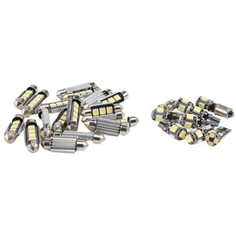 Kit de 27 luces LED blancas para interior de coche - Clase E 2002-2008 (1/4)