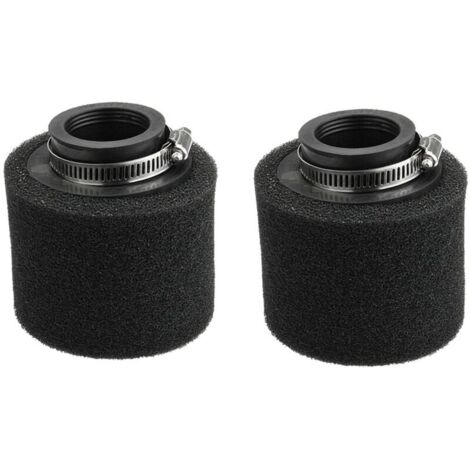 Juego de 2 filtros de aire dobles de espuma negra de 38 mm para motocicletas todoterreno, quads y ATV de 110/125/150 cc. (1/4)