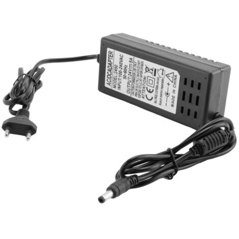 Adaptador de corriente CA/CC de 24 V y 5 A para pulverizador, lámpara, purificador de agua, bomba dispensadora, enchufe europeo. (1/4)