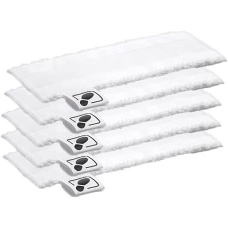 Paquete de 5 almohadillas de microfibra para limpiador a vapor EasyFix SC2, SC3, SC4 y SC5. (1/4)