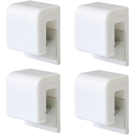 Juego de 4 soportes autoadhesivos, multiusos, impermeables y para montaje en pared para pasta de dientes en el baño. (1/4)