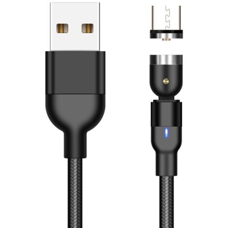 Cable magnético Micro-USB Tipo-C 540 para carga rápida e imán para iPhone 11 Pro, X, Max, 7, 8 Plus
