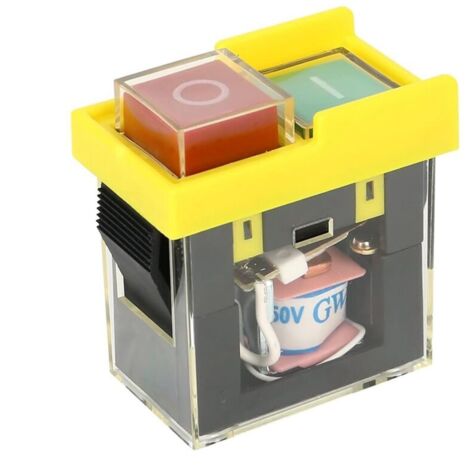Interruptor de seguridad universal Kjd6 5E4 250V 6A: Electromagnético e impermeable, herramienta de protección contra cortes de energía, botón de arranque. (1/4)