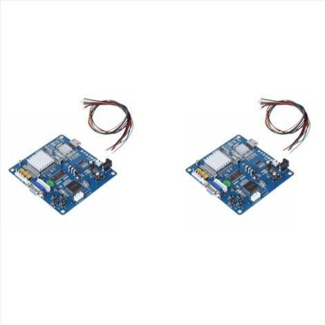 Tarjeta convertidora de salida de video HD 2X VGA/RGB/CGA/YUV compatible con máquinas recreativas (azul) (1/4)
