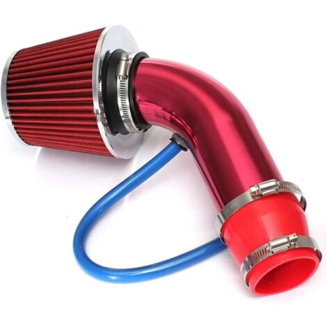 Manguera de admisión de aire frío, 76 mm, universal, compatible con el kit de manguera de admisión de aire frío de aluminio Mance para automóviles y filtros de aire. (1/4)