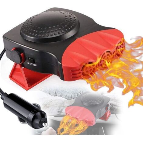 Calefactor para coche, 2 en 1, enfriamiento/calefacción rápidos, enchufe para encendedor de cigarrillos, ventilador para vehículos, calefacción de aire rápida (1/4)