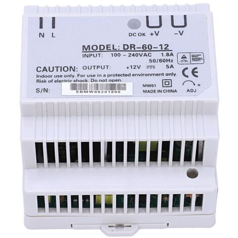 Convertidor de fuente de alimentación de 60W 12V CA/CC para riel DIN -60-12V Buena calidad (1/4)