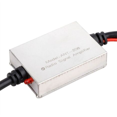 Amplificador de señal FM Antena de coche de metal Anti-interferencias Radio Amplificador universal para automóvil Piezas de automoción (1/4)
