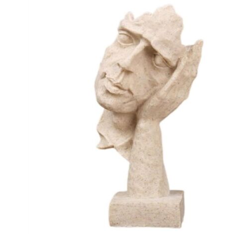 Estatua de pensadores exquisitos - Arte abstracto de máscaras sin escuchar (1/4)