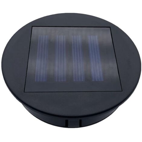 Paquete de 2 luces solares de repuesto para linternas, accesorios redondos impermeables para linternas (8 cm). (1/4)