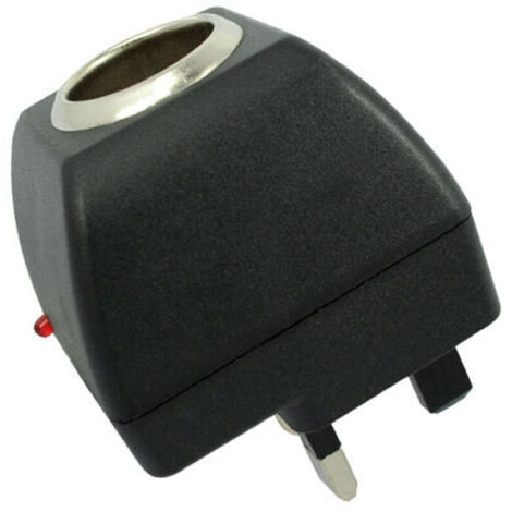 Adaptador de corriente para coche, adaptador de enchufe para encendedor de cigarrillos de 220 V a 12 V, adaptador inversor para encendedor de cigarrillos, convertidor de voltaje de alimentación para c (1/4)