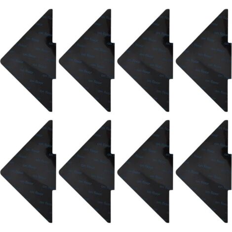 piezas de protectores de esquinas antideslizantes para alfombras, autoadhesivos, antiarrugas y reutilizables, alfombra antideslizante, alfombra autoadhesiva - Triángulo de 10 x 10 cm (N (1/4)