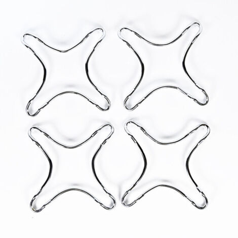 Anillo de gas universal de hierro fundido de 4 piezas, soporte universal para estufa, soporte para wok para placas de gas, para cocinas, cafeteras, hornos y estufas de gas. (1/4)