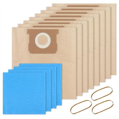Bolsas 19-3100 aptas para aspiradoras de líquidos y sólidos de 5-6 galones. Filtro desechable. (1/4)