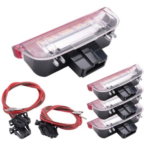 Juego de 4 luces LED de advertencia para puertas de coche con proyector para Golf 6 7 MK5 MK6 B6 B7 CC (1/4)