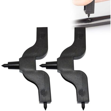 Perforadora de tubos, herramienta para perforar tubos de riego por goteo, mini perforadora de tubos de agua, perforadora de tubos con cabeza de toro, 2 piezas (1/4)