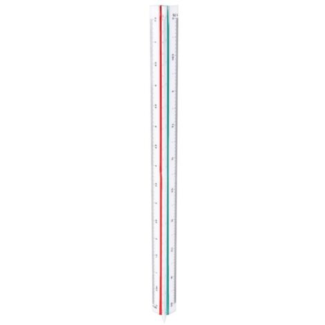 1:20 1:25 1:50 1:75 1:100 1:125 Escala/regla triangular de plástico (1/4)
