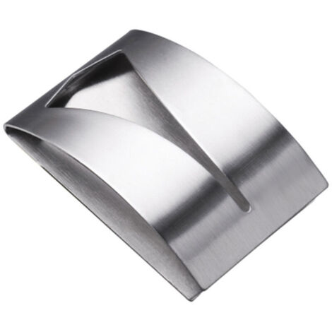 Gancho adhesivo de pared - Juego de 3 ganchos de acero inoxidable - Perchero de baño - Ideal para toallas y paños de cocina - Instalación sin taladro (1/4)