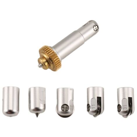 Cuchilla perforadora, punta de grabado, punta ondulada, punta de repujado fino, rueda de marcado simple y doble para herramienta. (1/4)