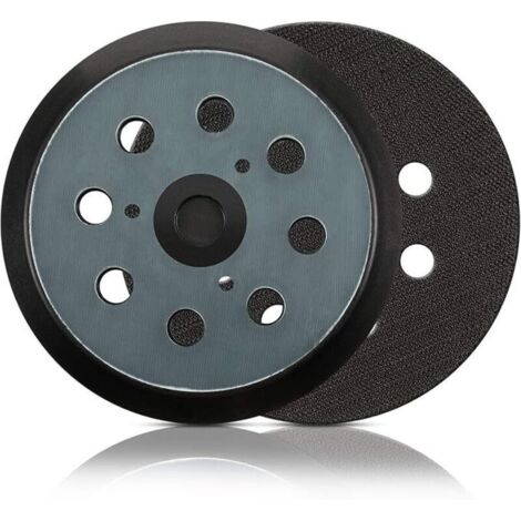 almohadillas de lijado de repuesto de 5 pulgadas y 8 orificios con sistema de velcro. Compatibles con las lijadoras Makita BO5010, BO5030K, BO5031K y BO5041K. (1/4)