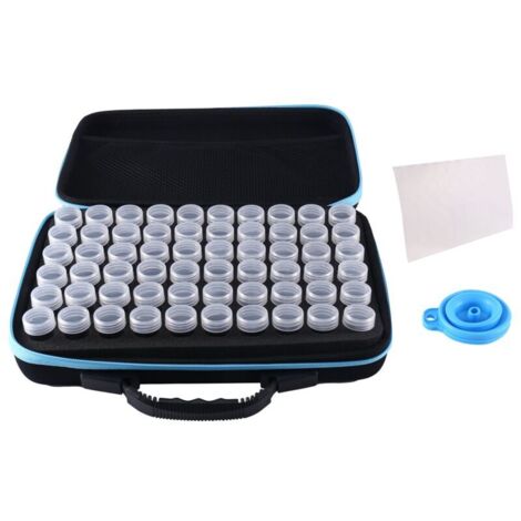 Organizador de almacenamiento de semillas con 60 compartimentos, caja de almacenamiento resistente con bolsa con cremallera y etiquetas adhesivas (semillas no incluidas). (1/4)