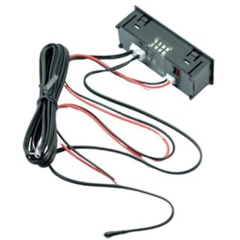 Decoración del salpicadero del coche Congelador Refrigerador Termómetro para coche interior/exterior Termómetro digital Suministros para automóviles Termómetro LED para coche (1/4)