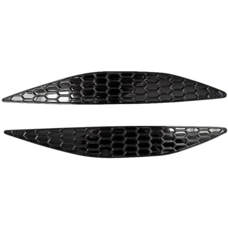 par de embellecedores de cubierta de faros antiniebla traseros tipo panal para Golf 7 MK7 2014-2018, tira adhesiva para parachoques, barra (1/4)