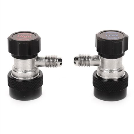 Compresor de aire acondicionado R134A, adaptador de acoplamiento manual R-134A, conectores SAE de 1/4", accesorios para aire acondicionado (1/4)