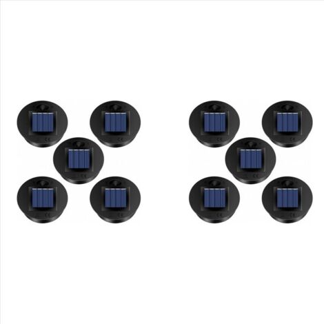 Paquete de 10 luces solares de repuesto (tamaño superior: 7 cm, tamaño inferior: 6 cm), LED blanco cálido, 7 lúmenes, resistentes al agua. (1/4)