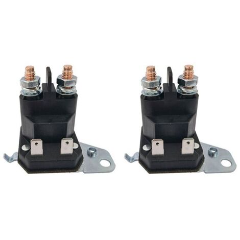 Juego de 2 conectores electromagnéticos para tractor cortacésped 12V 100A 4 terminales 762-1261-211-50 762-1261-211-51 (1/4)