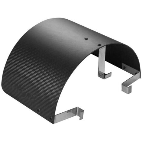 Cubierta de filtro de aire deportivo cónico para admisión de aire frío, fibra para protección contra el calor del automóvil (1/4)