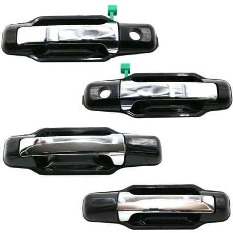 Juego de 4 manijas exteriores delanteras plateadas (izquierda y derecha) para puertas, compatibles con Sorento 2003-2009. (1/4)
