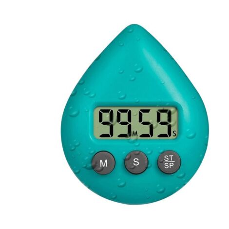 Temporizador de ducha silencioso, sin tictac, digital, resistente al agua, tamaño pequeño, verde. (1/4)