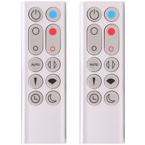 mandos a distancia de repuesto HP02 y HP03 para purificador de aire, calefactor y ventilador Pure Hot+Cool Link (plateados) (1/4)