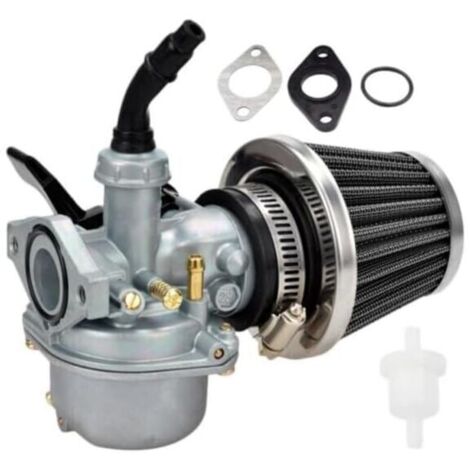 Carburador con filtro de aire 36356, válvula de cierre, filtro de combustible y conducto de combustible, para motores Tecumseh OHV125, OHV130 y OVH135, modelo de repuesto 640065A. (1/4)