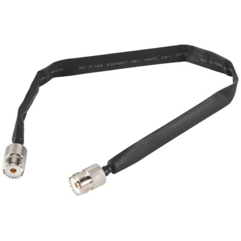 Cable coaxial plano SO239 UHF de 50 ohmios para extensión/conexión de puerta/ventana (1/4)